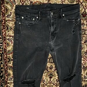 Abercrombie & Fitch Black Athletic Skinny Stretch Jeans Size 34 X 32